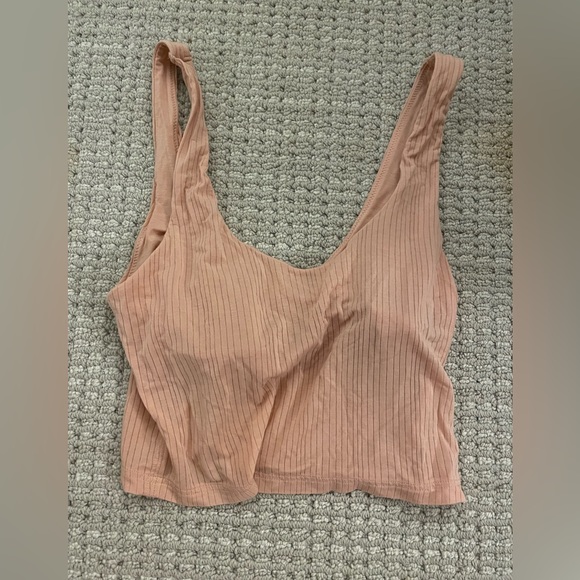 Aerie Long Line Bralette Crop Top - Picture 2 of 4